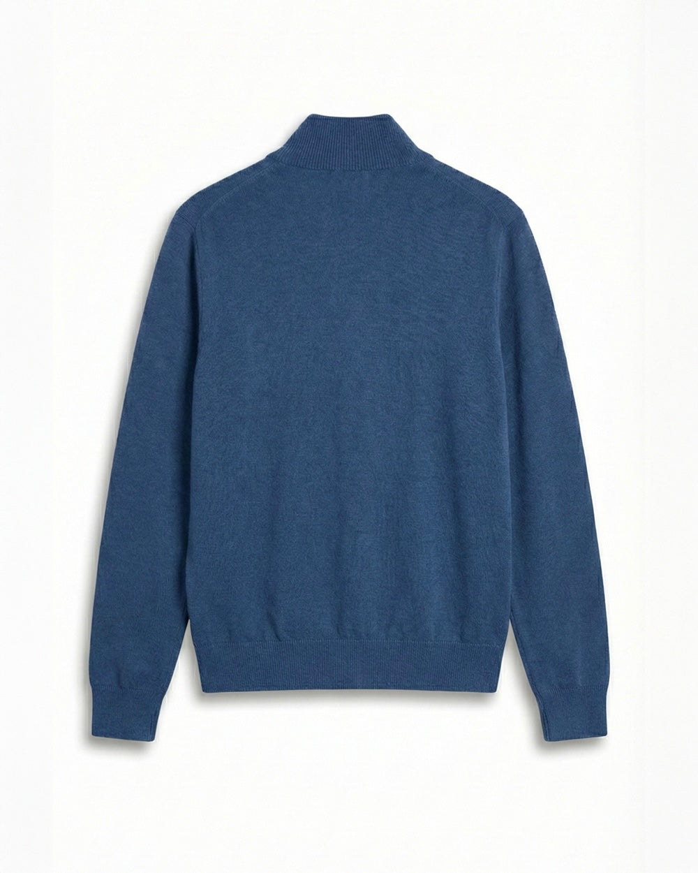 House of Savoj Emblem & Signature Full-Zip Cardigan - Ocean Blue