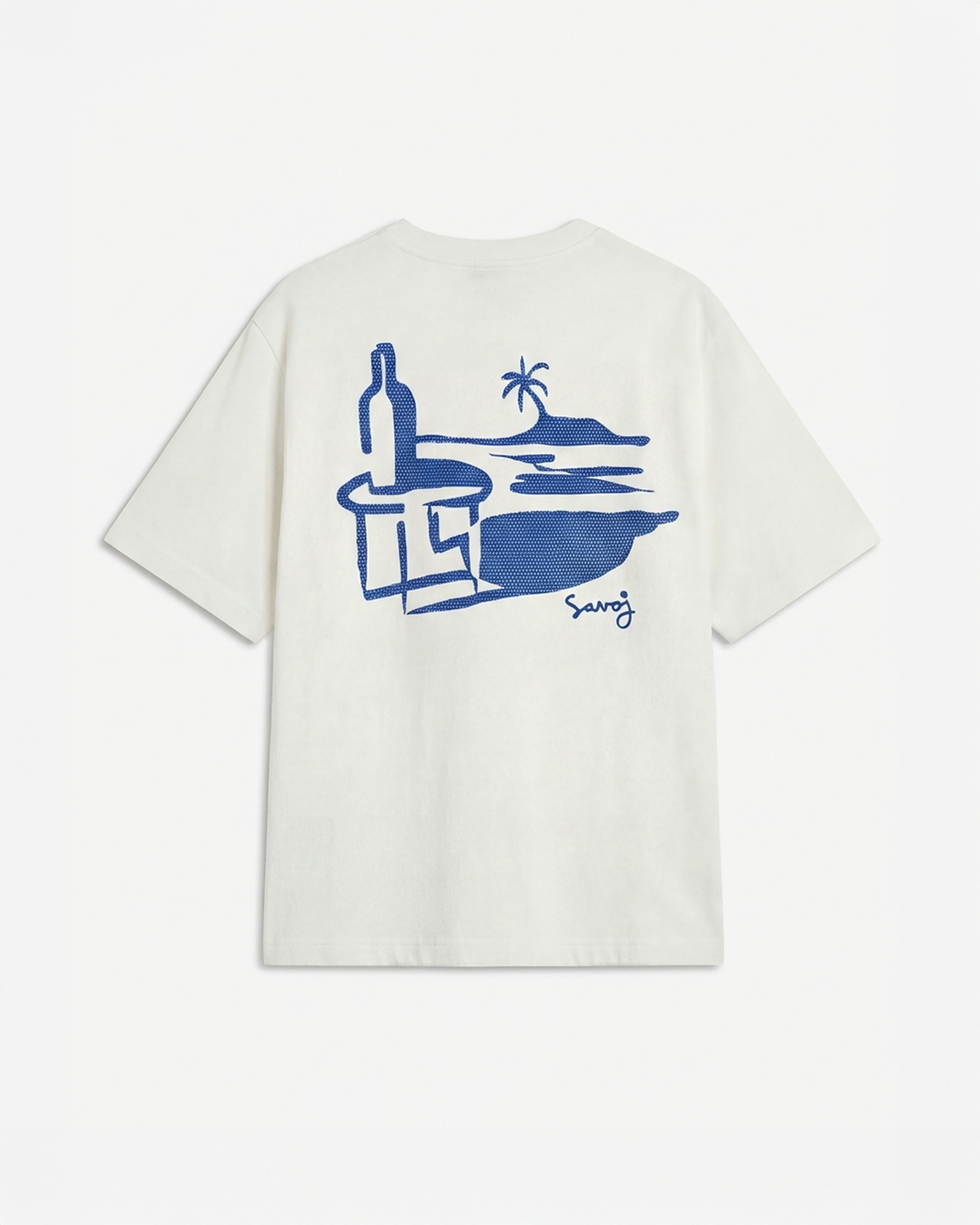 Savoj Pizzeria Stockholm Oversize Tee - Crisp White