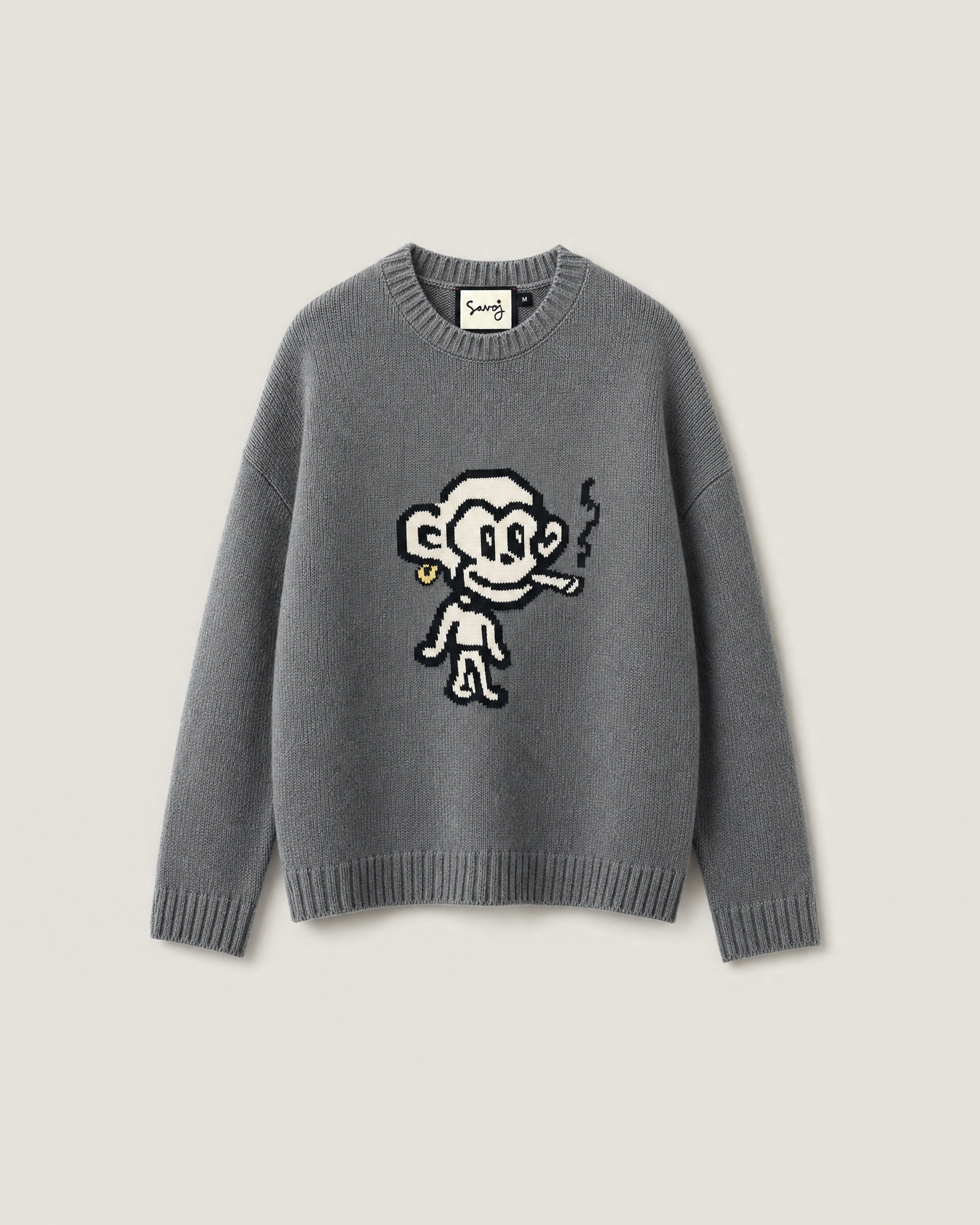 HOUSE OF SAVOJ JUVENILE GREGER KNIT JUMPER – DEEP GREY