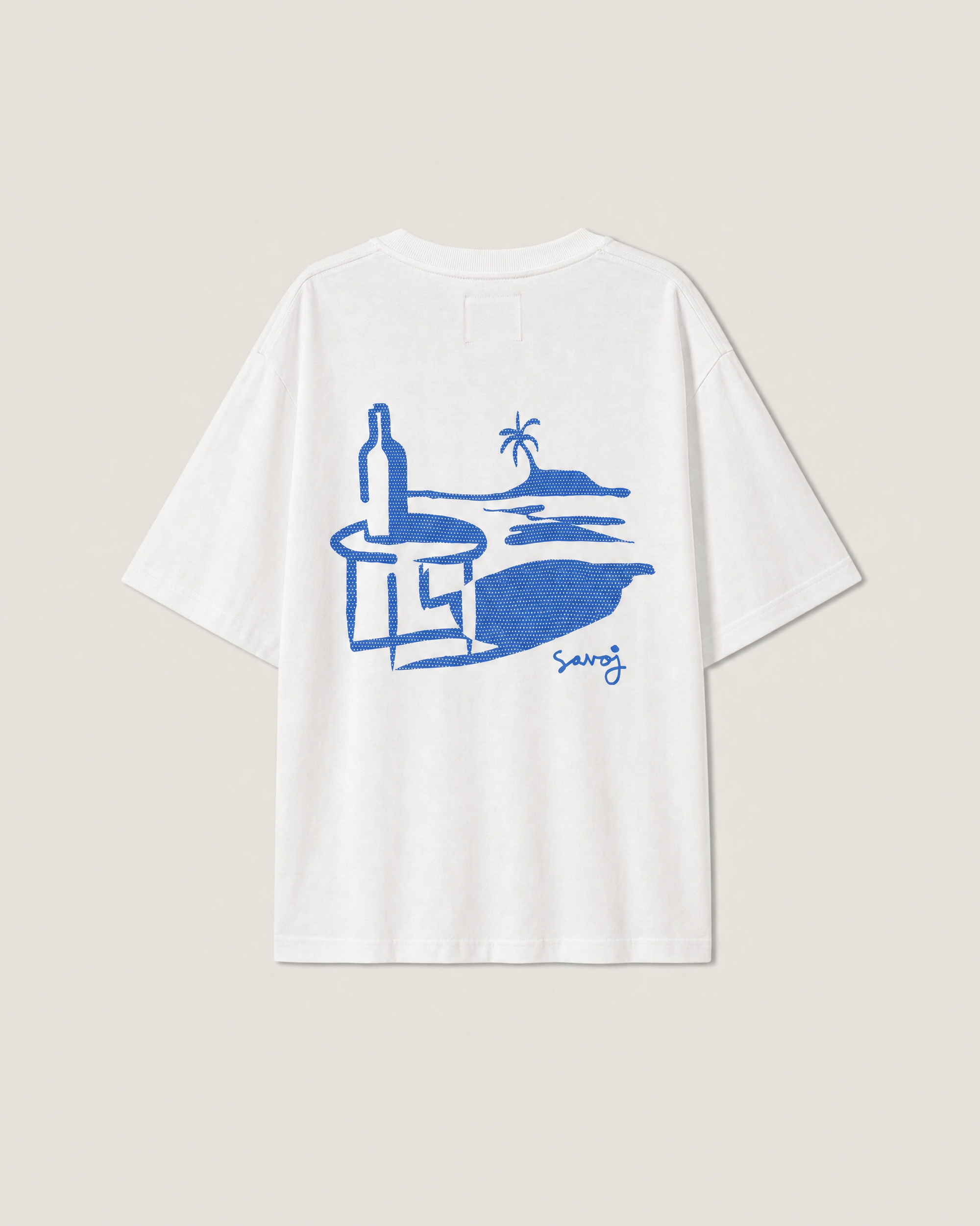 House of Savoj Pizzeria Stockholm Oversized Tee – Unisex Crisp White