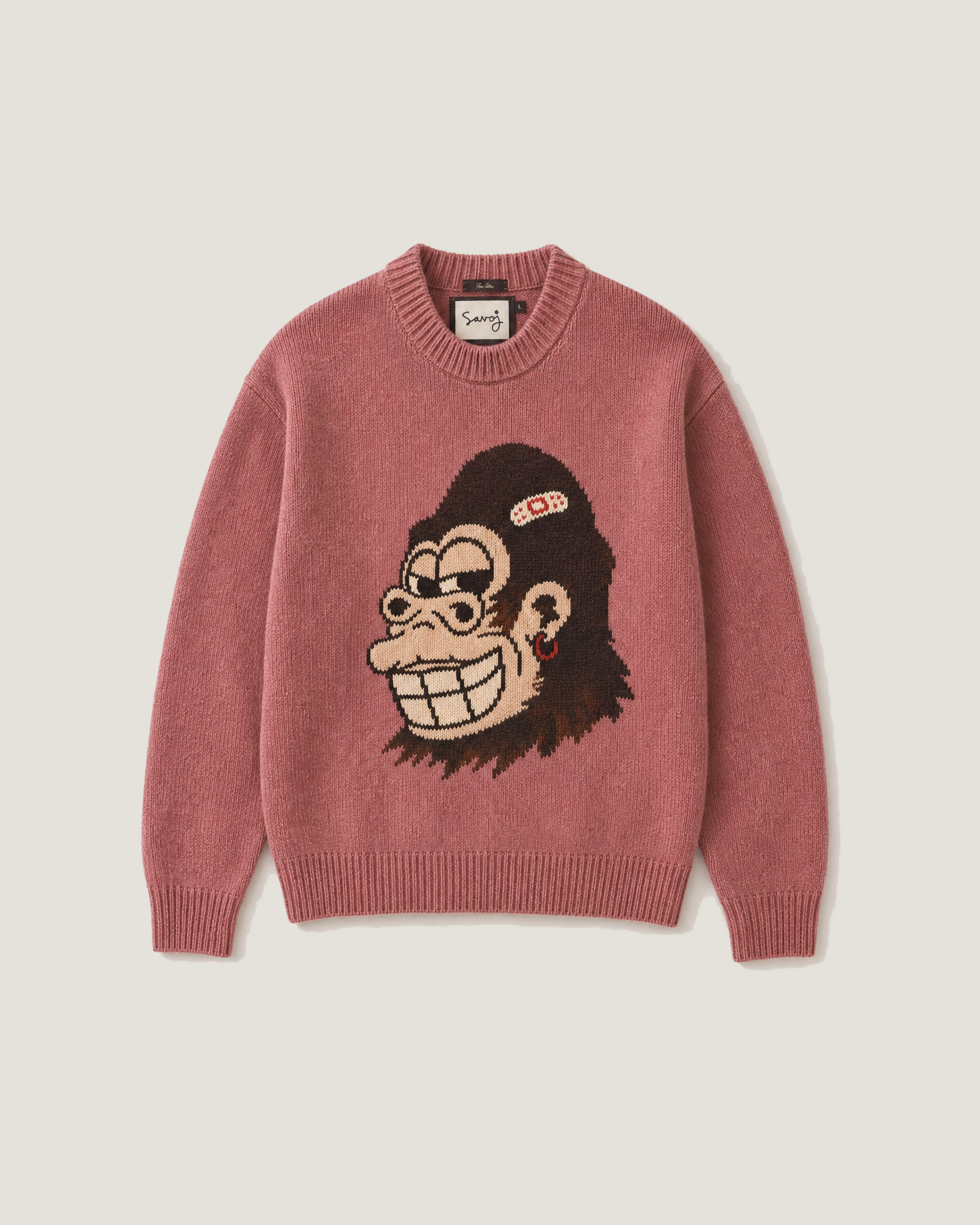 House of Savoj Greger Torso Knitted Jumper - Rosé