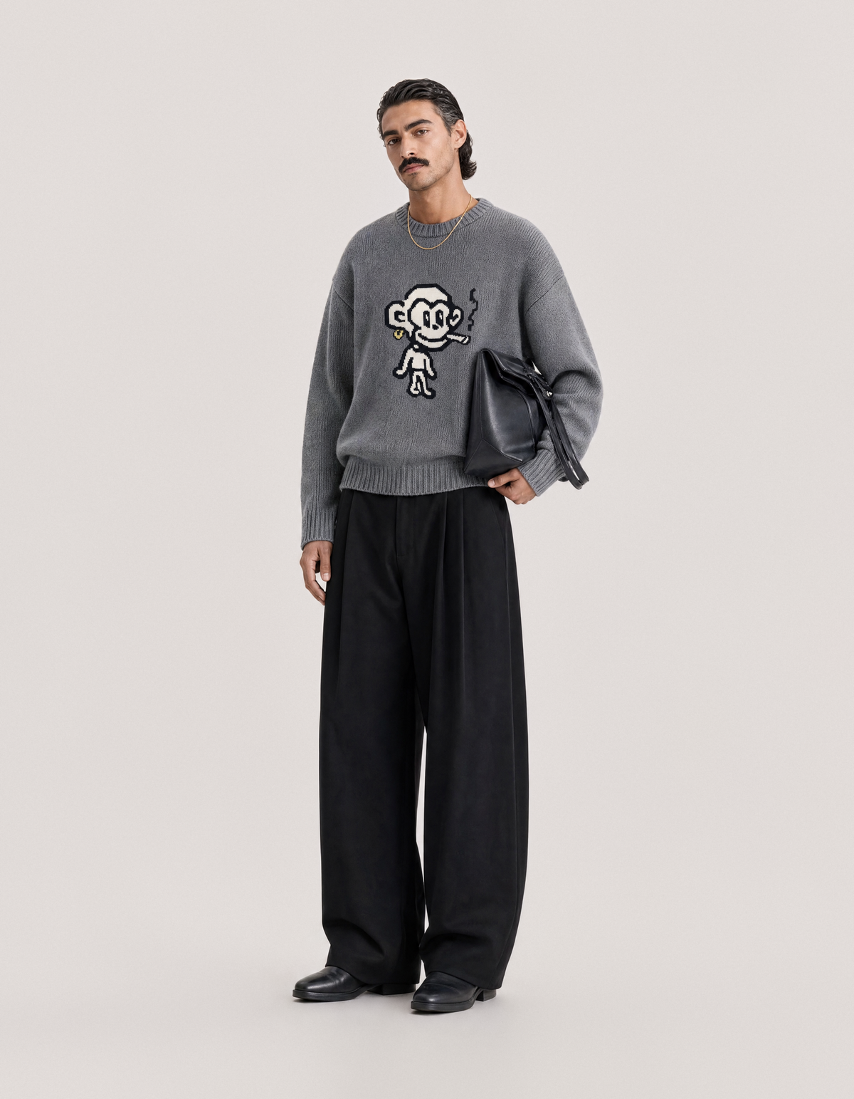 HOUSE OF SAVOJ JUVENILE GREGER KNIT JUMPER – DEEP GREY