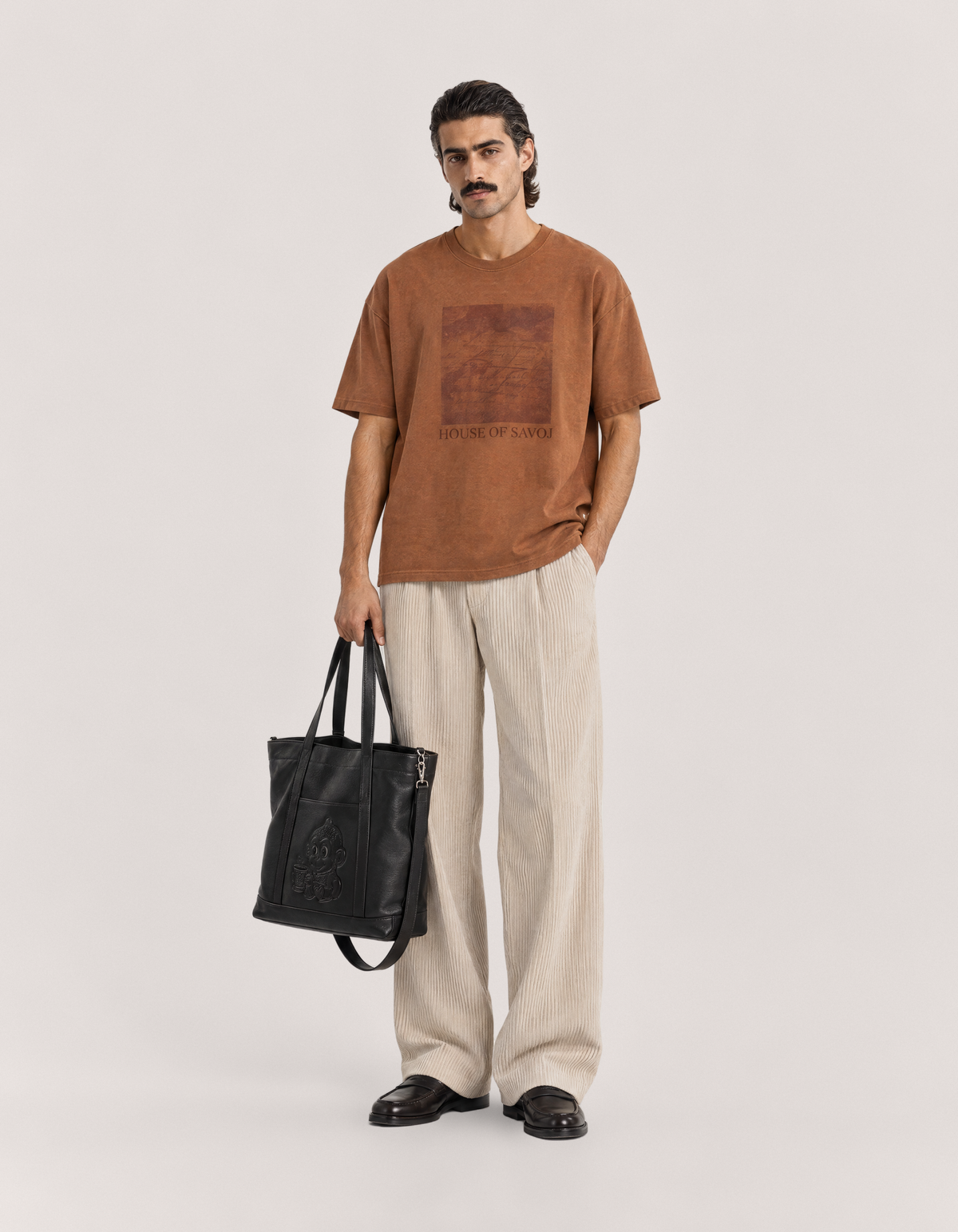 House of Savoj - Savoie Landscape Comfort Tee - Burnt Sienna