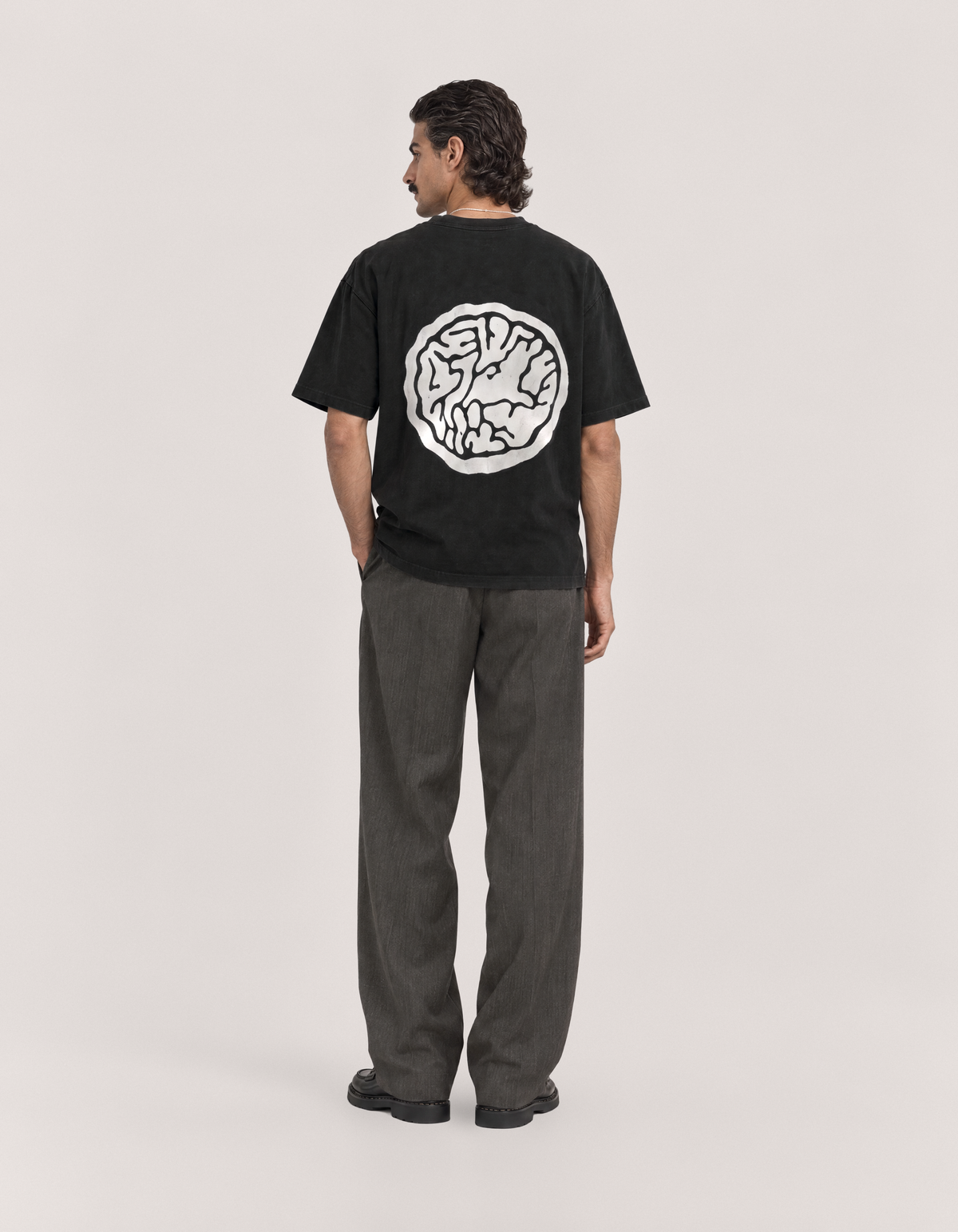 Savoj Pizza Relaxed Tee-Shirt - Deep Black