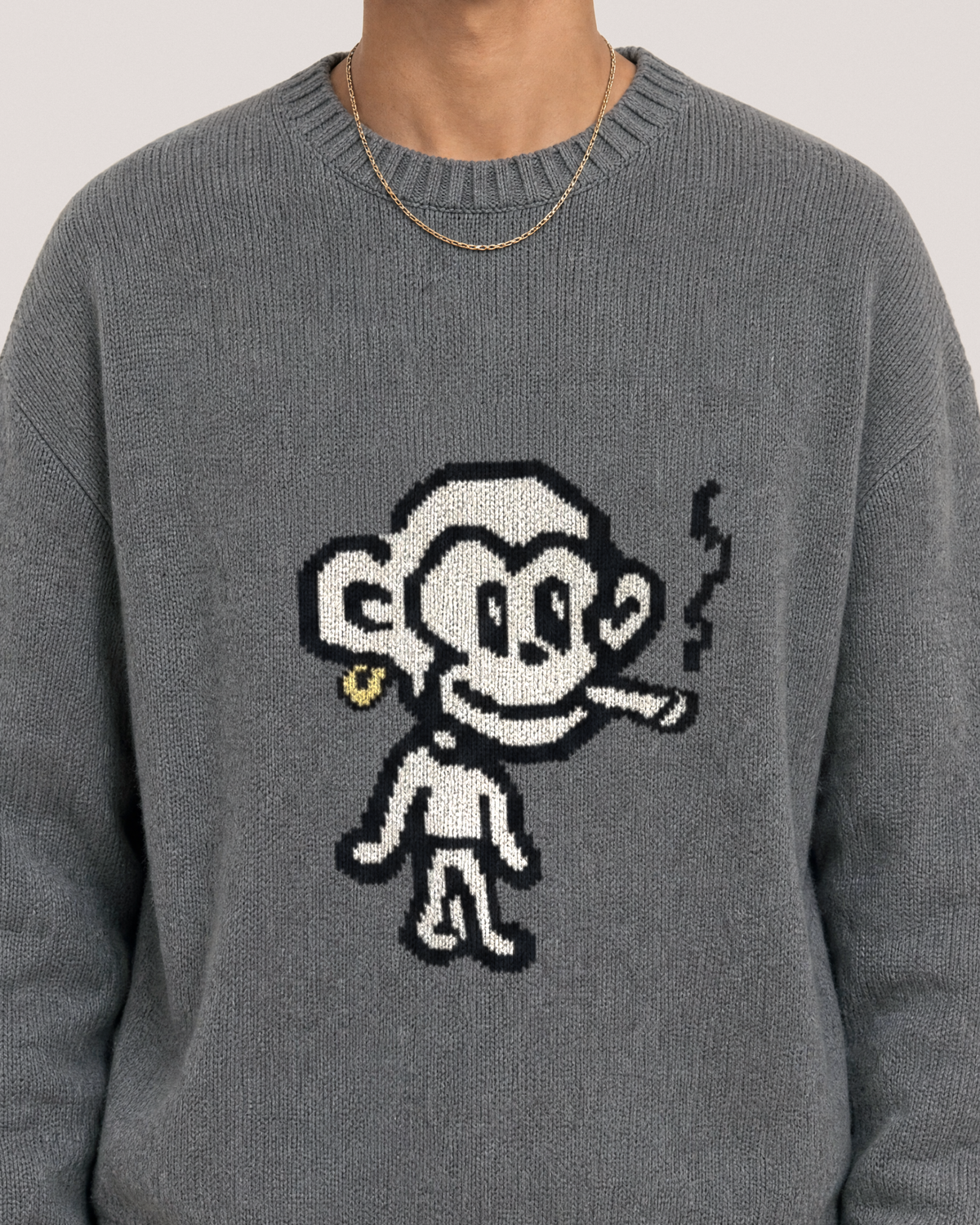HOUSE OF SAVOJ JUVENILE GREGER KNIT JUMPER – DEEP GREY