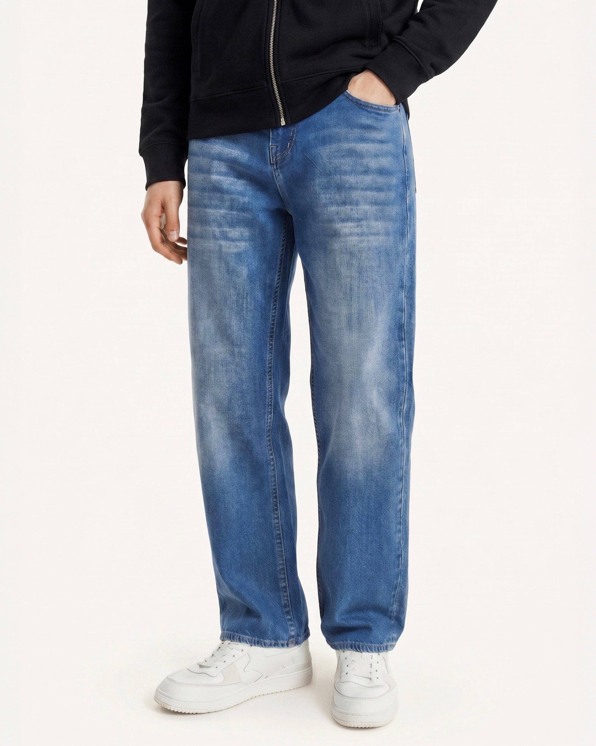 The Savoj Straight Jeans - Vintage Blue
