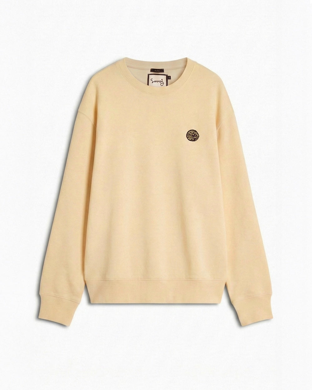 House of Savoj Emblem Patch Sweatshirt - Soft Apricot
