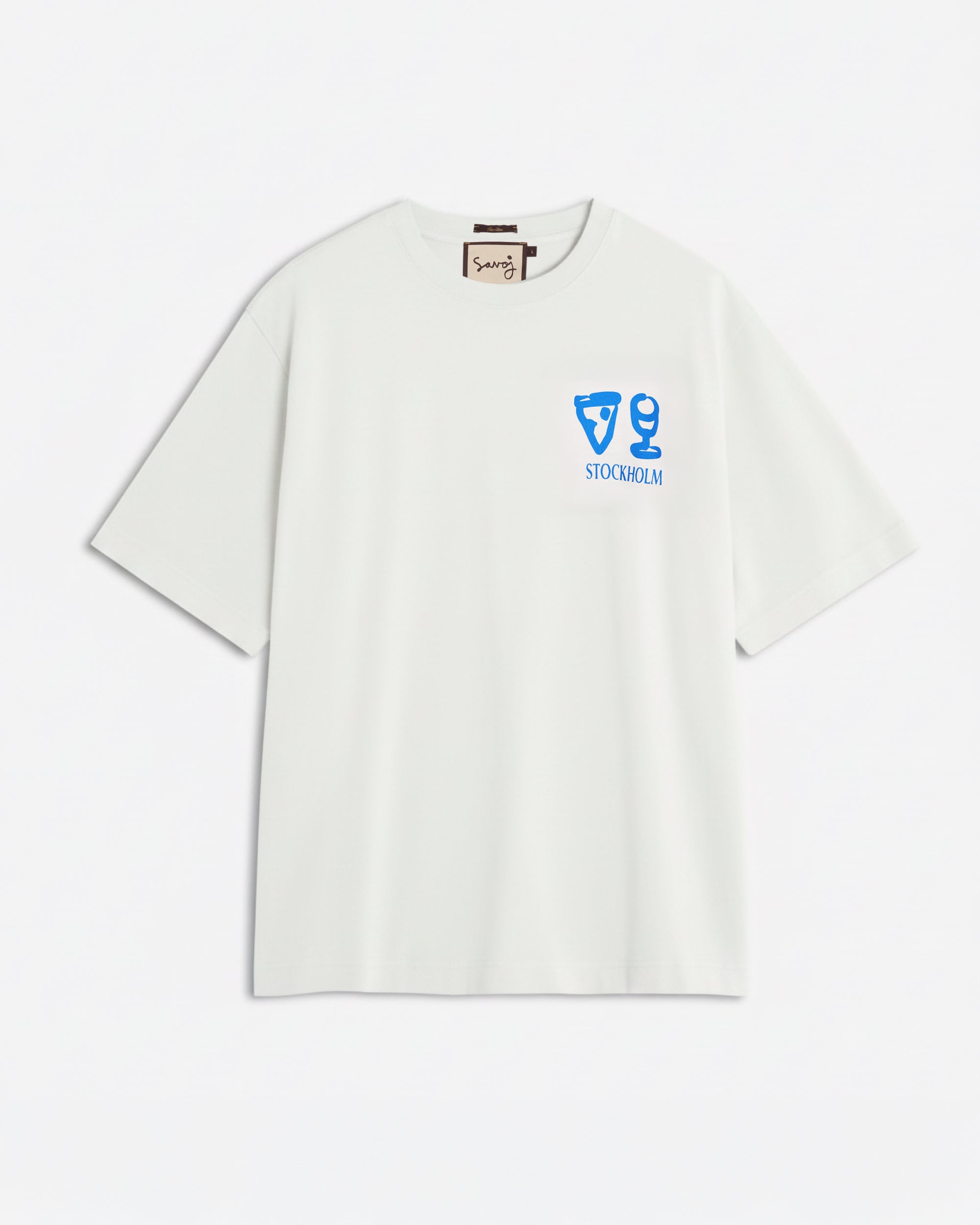 Savoj Pizzeria Stockholm Oversize Tee - Crisp White