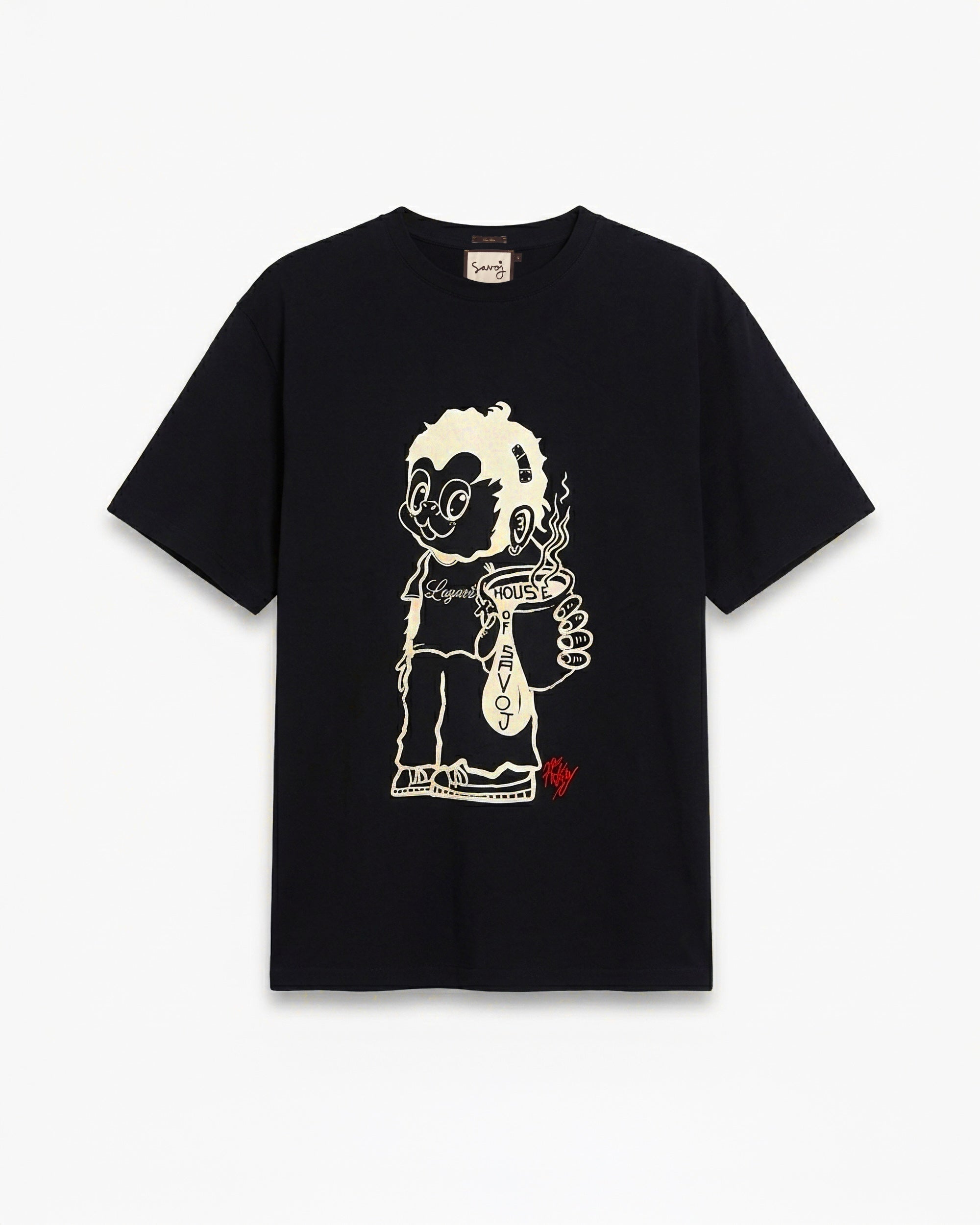 House of Savoj X Lugazi Tee-shirt - Deep black