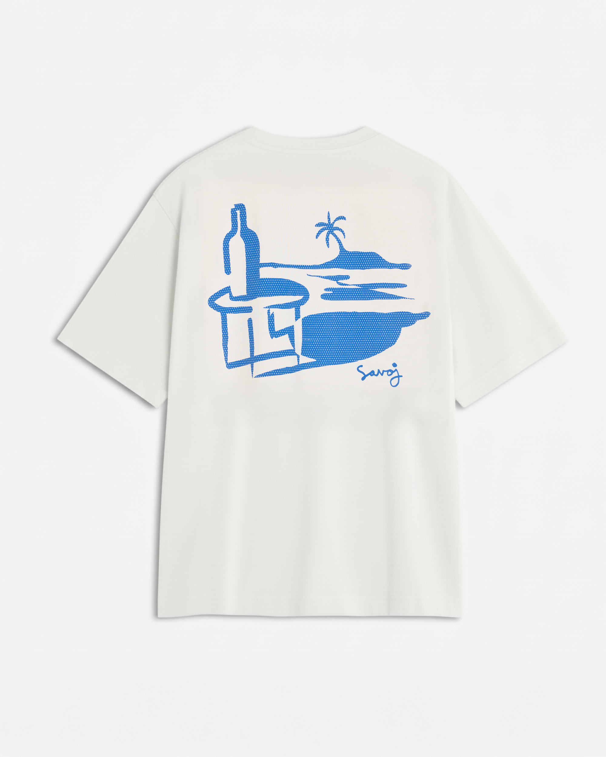Savoj Pizzeria Stockholm Oversize Tee - Crisp White