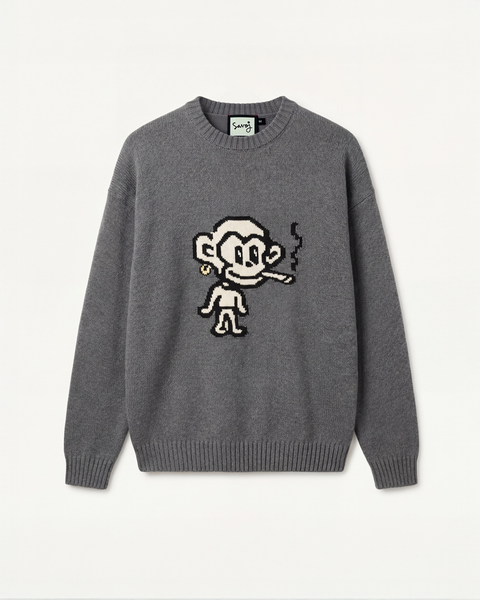 HOUSE OF SAVOJ JUVENILE GREGER KNIT JUMPER – DEEP GREY