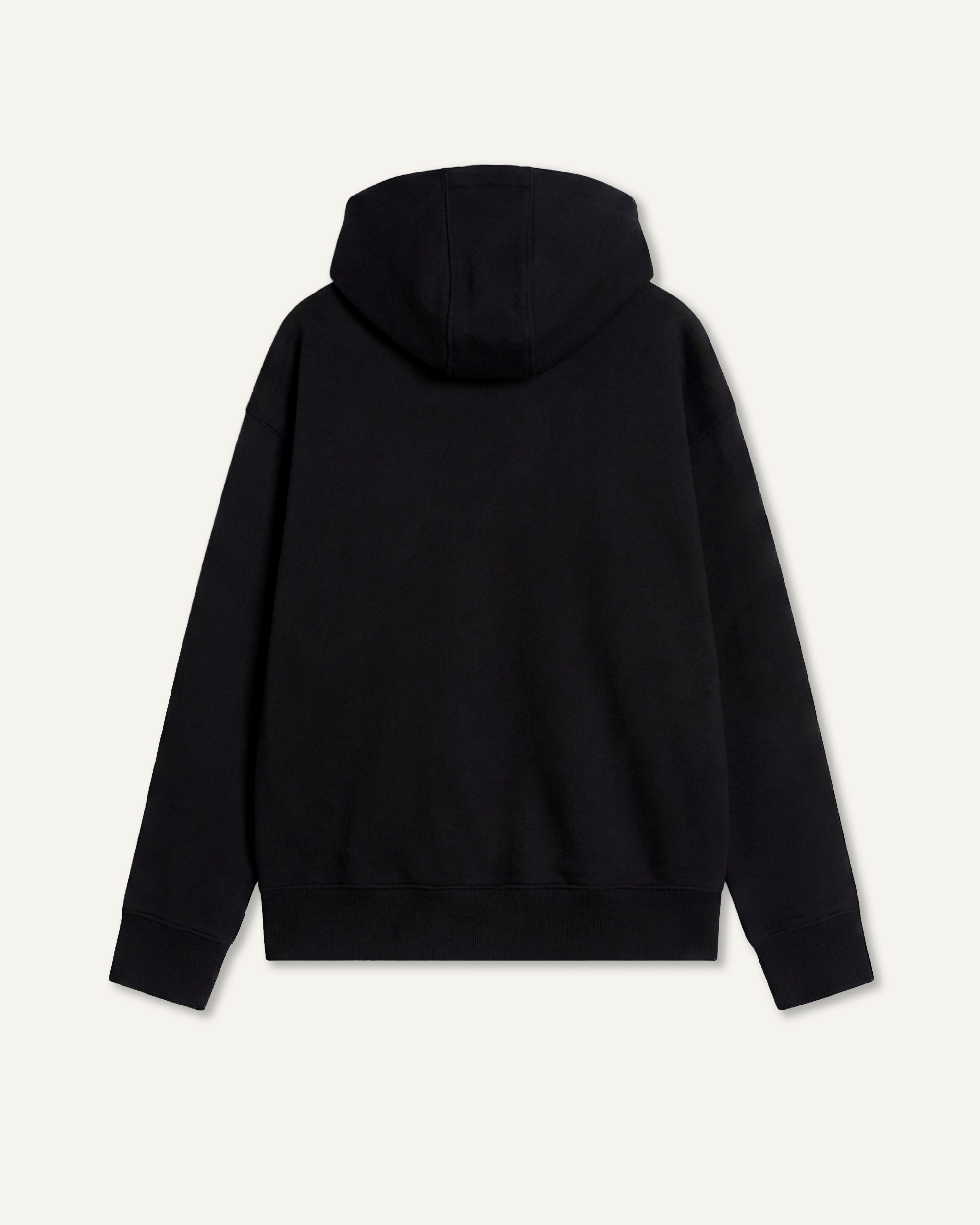 Baby Greger Patch Full-Zip Heavy Oversize Hoodie - Deep Black