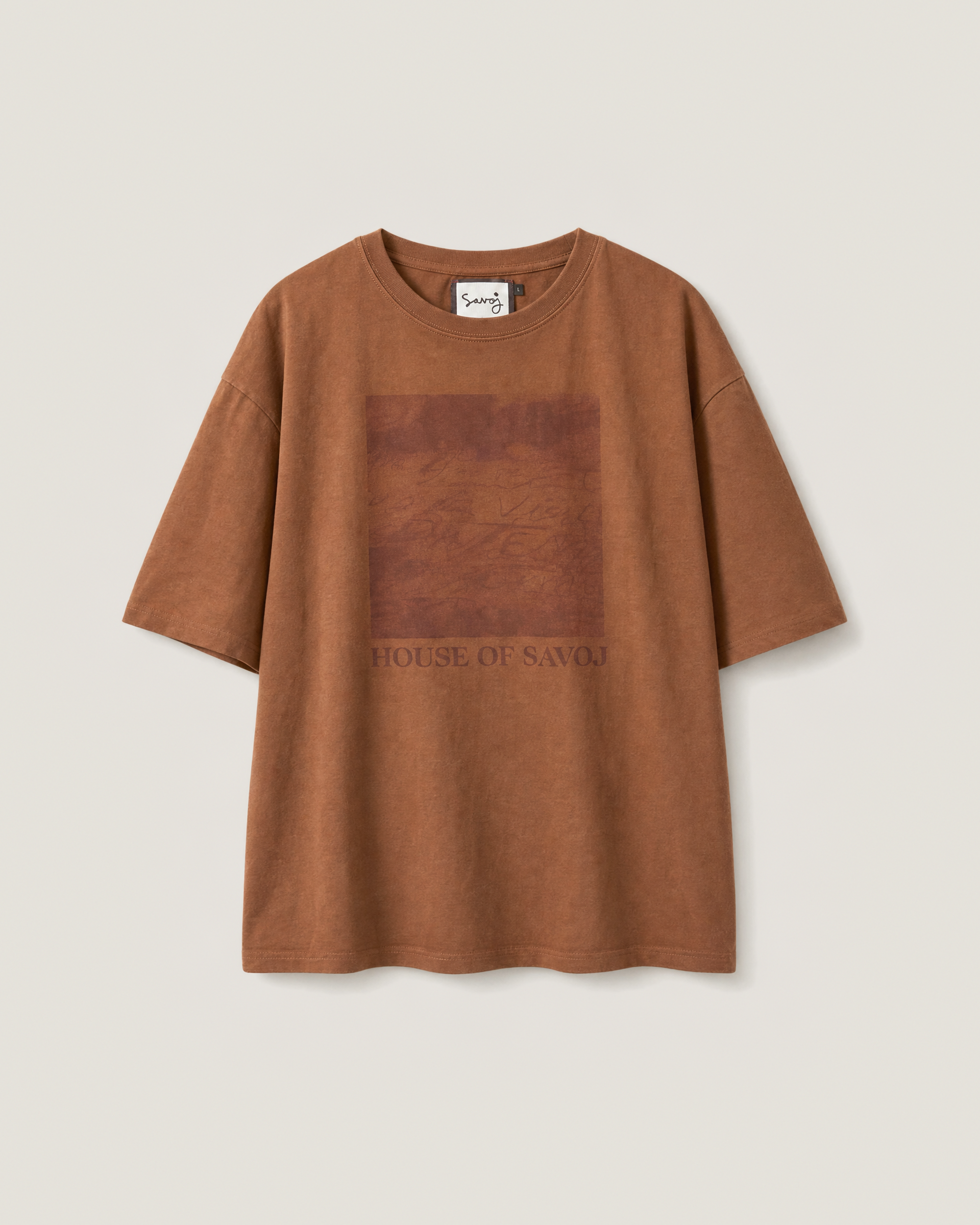 House of Savoj - Savoie Landscape Comfort Tee - Burnt Sienna