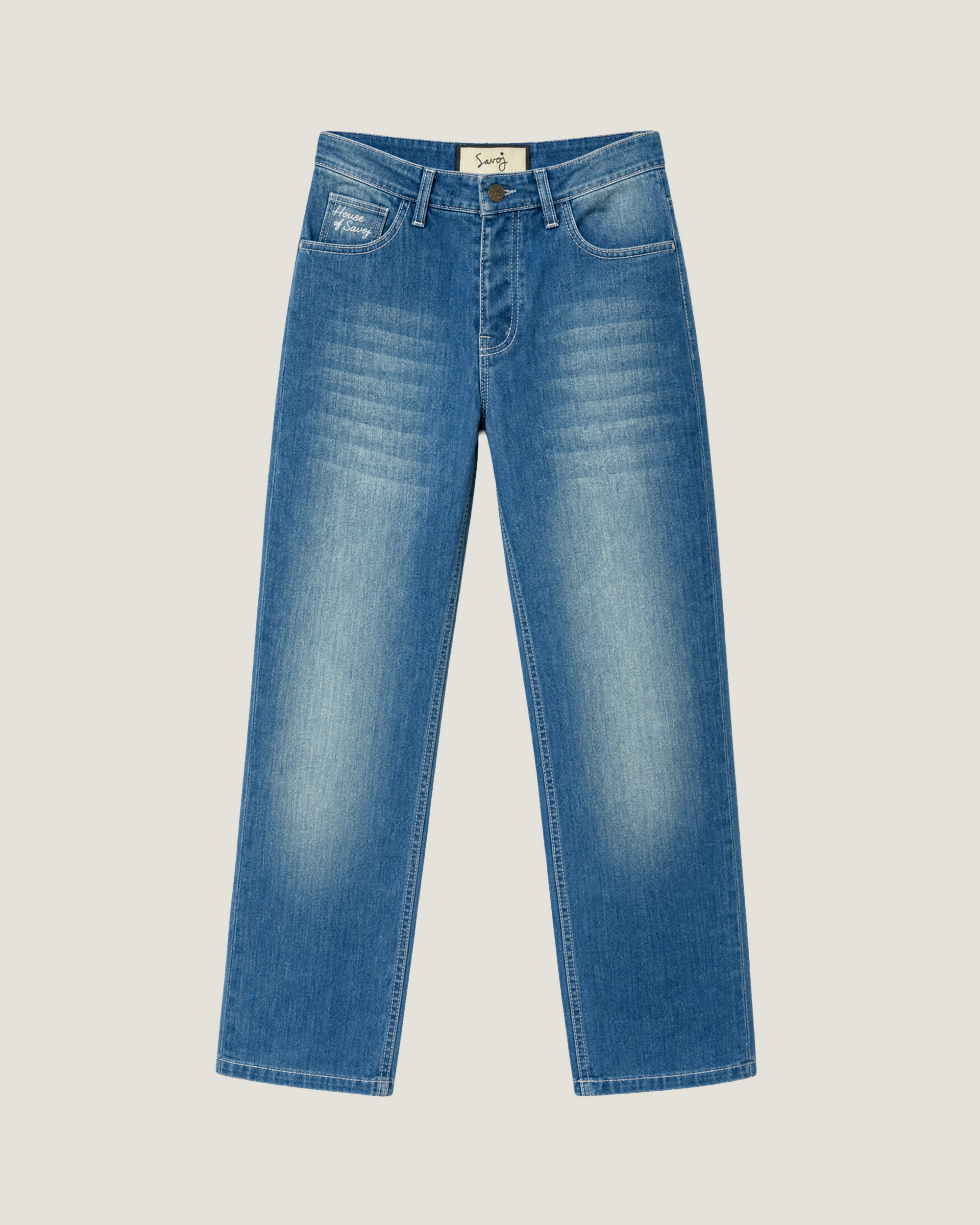 The Savoj Straight Jeans - Vintage Blue