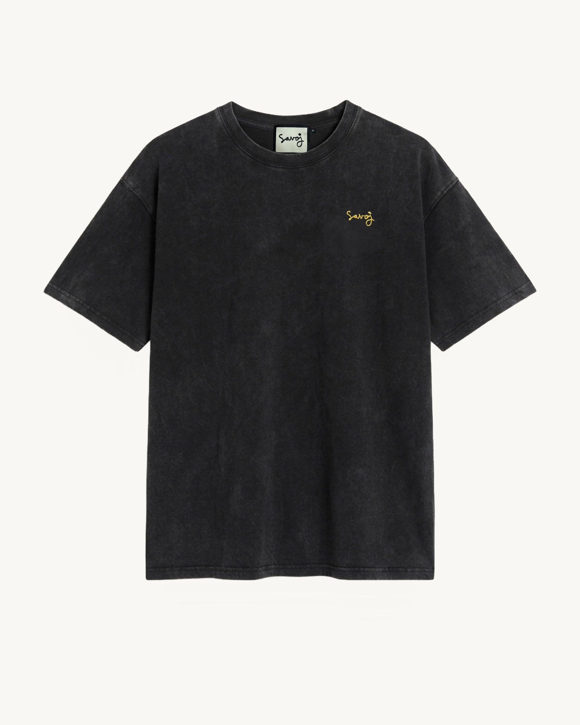 House of Savoj Dessin Libre Comfort Tee - Washed Black