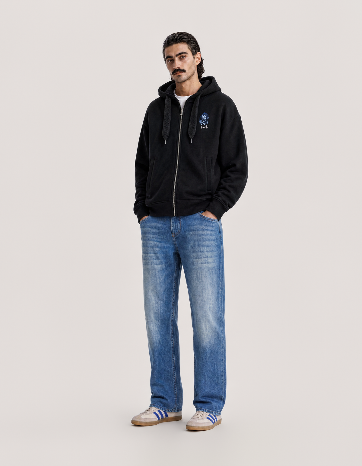 The Savoj Straight Jeans - Vintage Blue