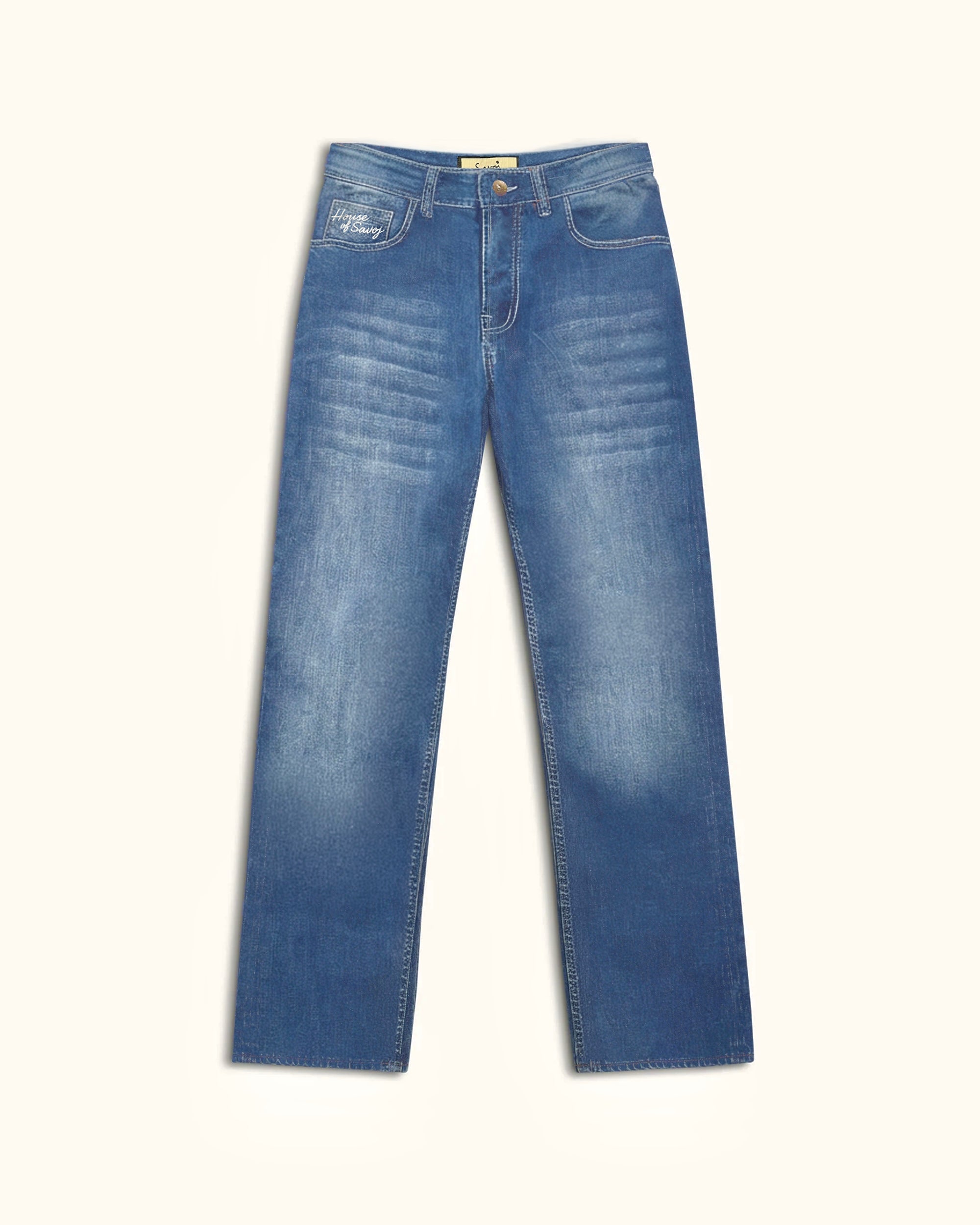 The Savoj Straight Jeans - Vintage Blue