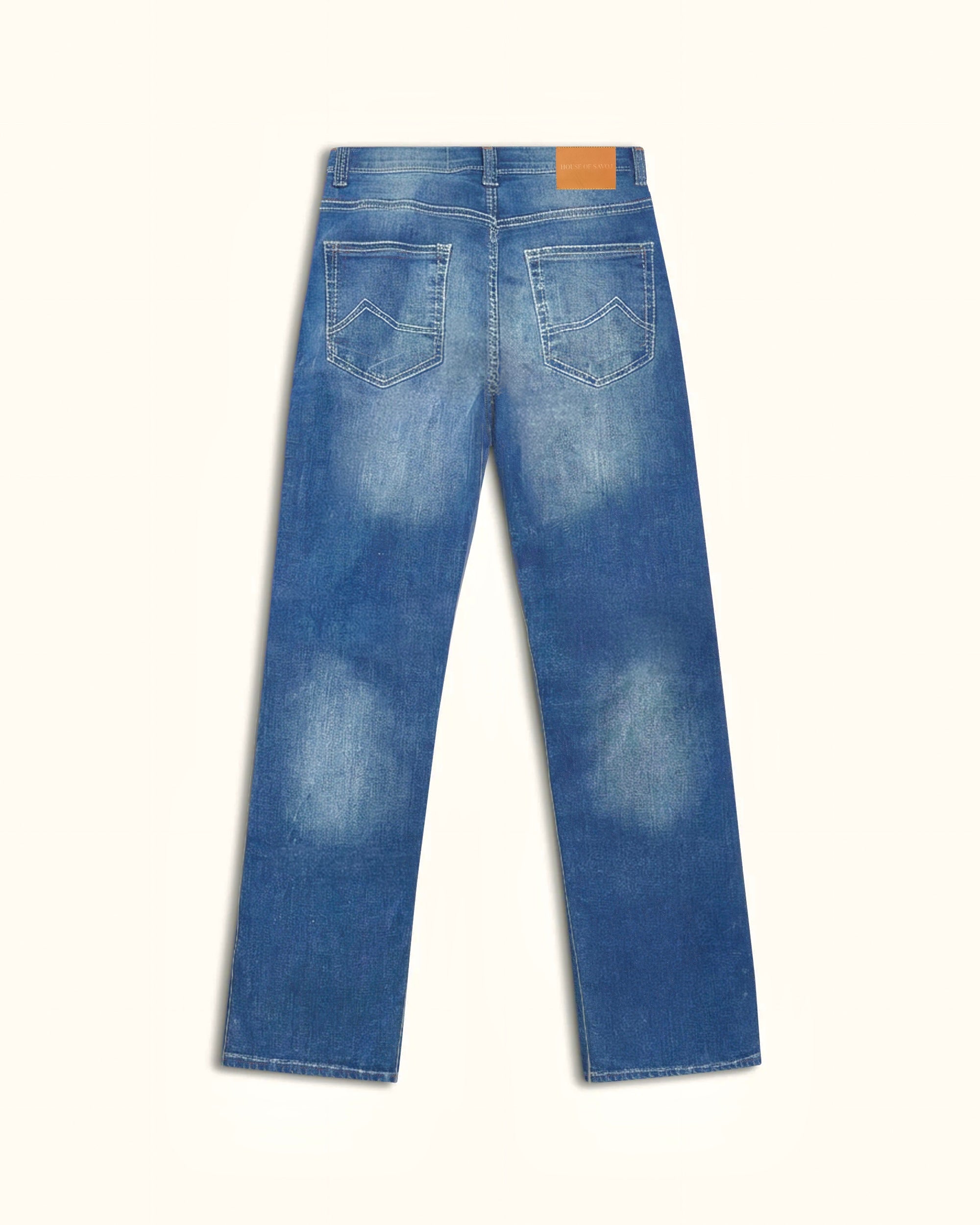 The Savoj Straight Jeans - Vintage Blue