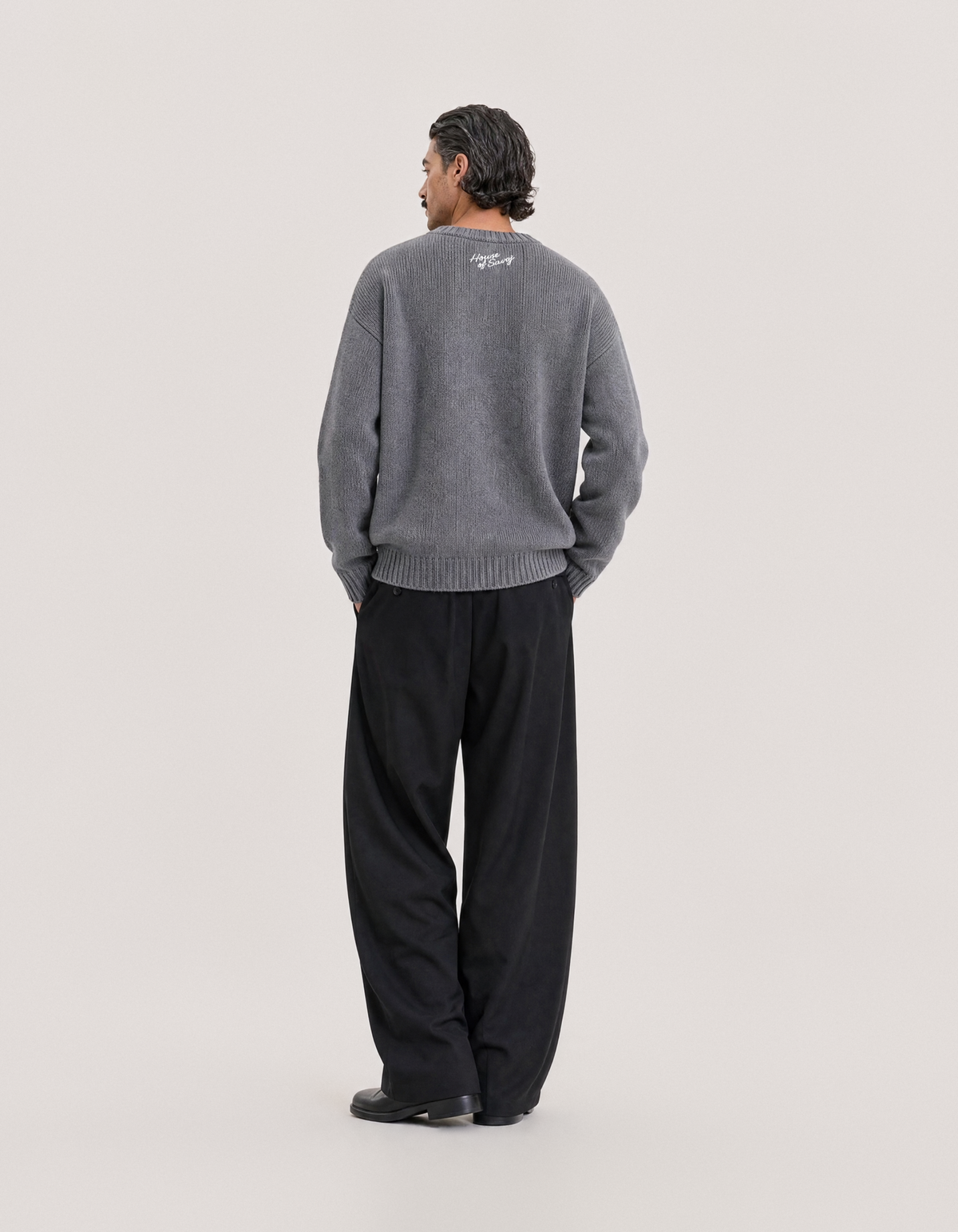 HOUSE OF SAVOJ JUVENILE GREGER KNIT JUMPER – DEEP GREY