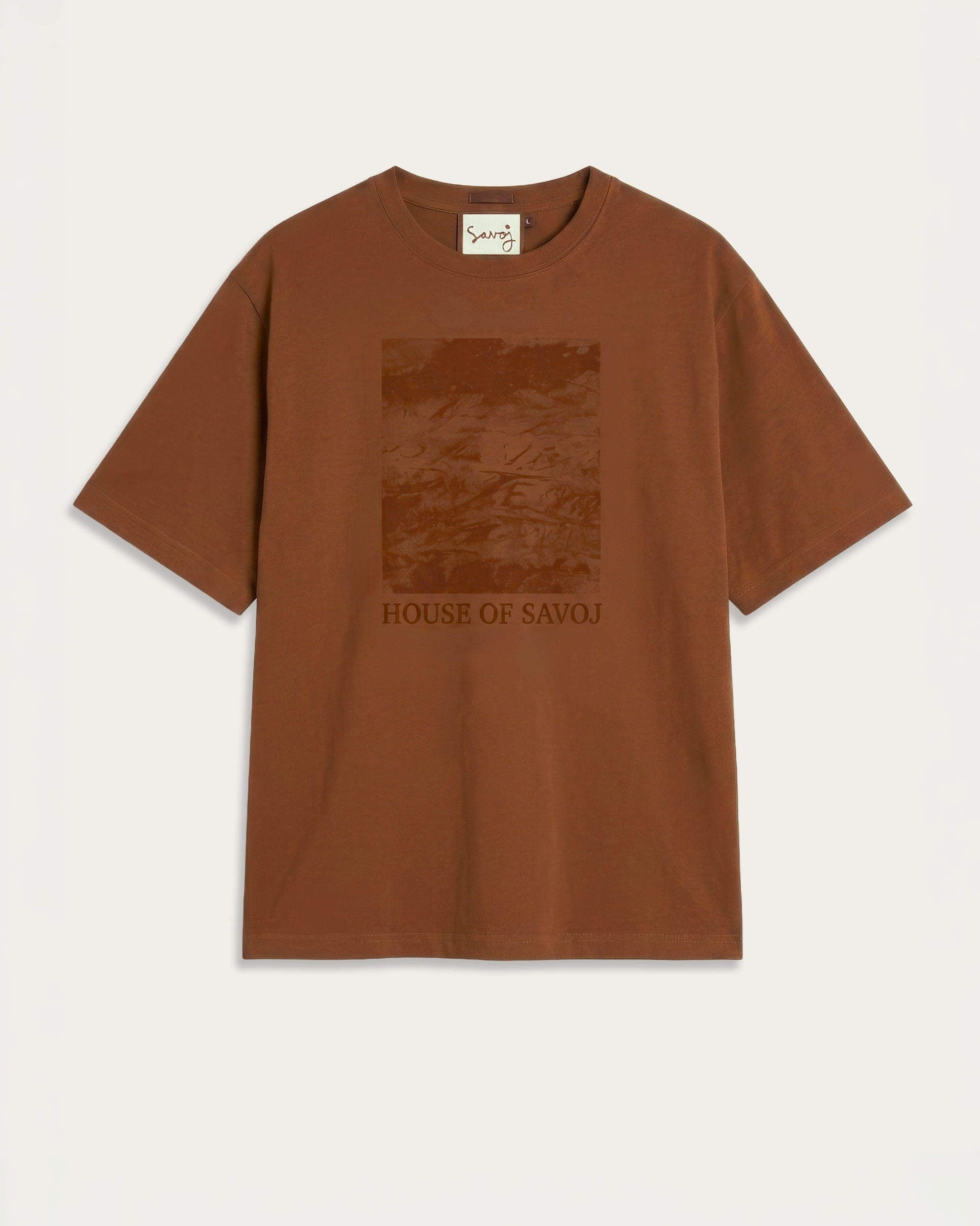 House of Savoj - Savoie Landscape Comfort Tee - Burnt Sienna