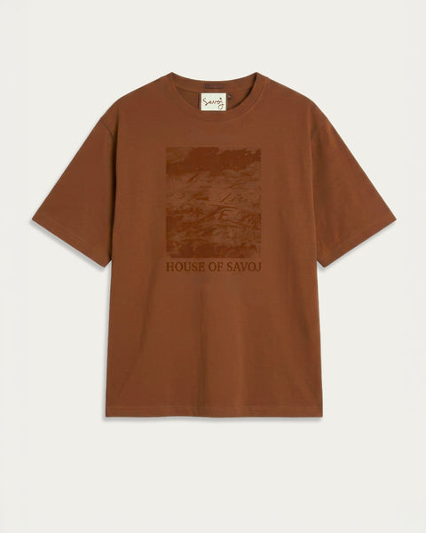 House of Savoj - Savoie Landscape Comfort Tee - Burnt Sienna