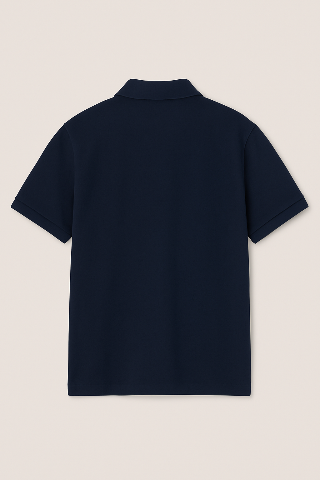 Unisex Savoj Pima Polo – Back View in Deep Navy